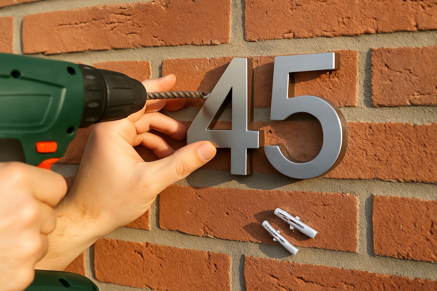 How to Attach House Numbers to Brick Without Cracking?