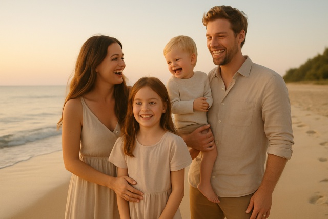 Family Beach Photo - Clothing Ideas That Look Natural