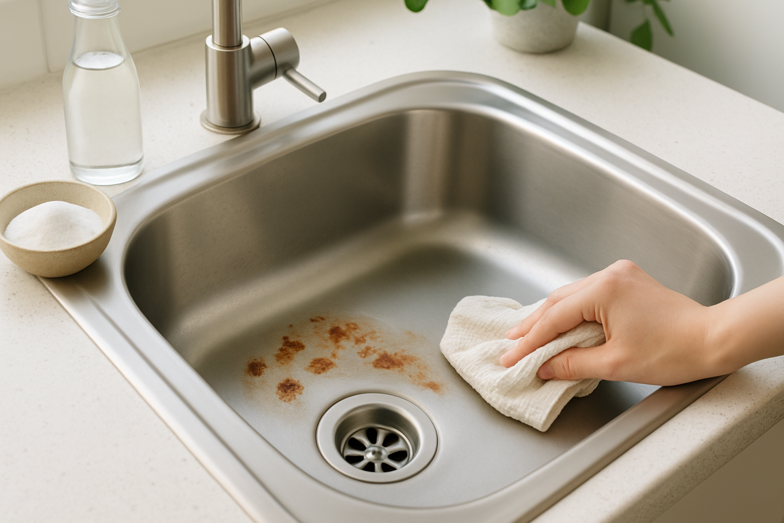 How to Clean Rust From Stainless Steel Sink Without Scratching