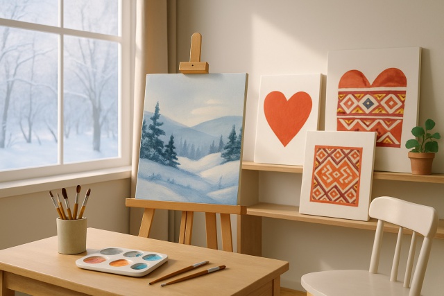 February Art Ideas to Brighten Winter Days